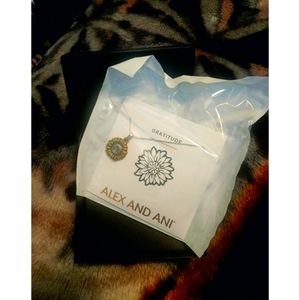 Alex and ani sunflower necklace